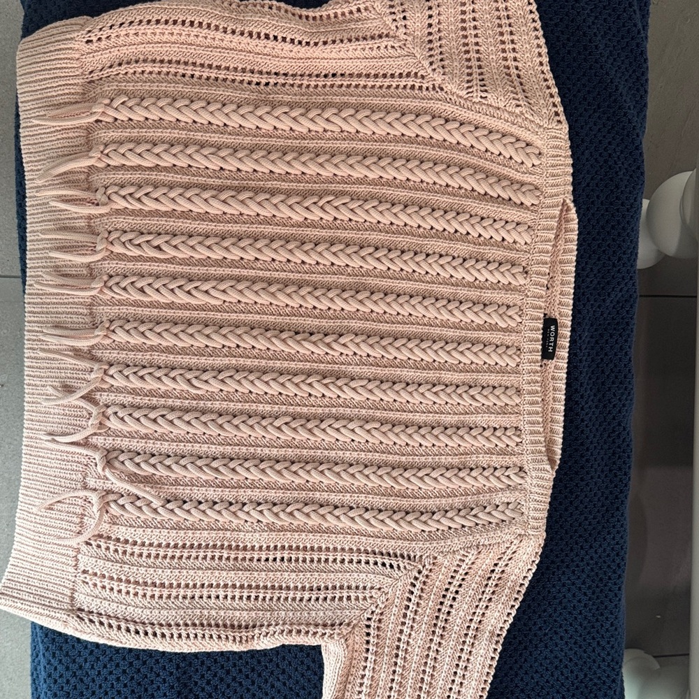 Worth Blush Off-the-Shoulder Sweater